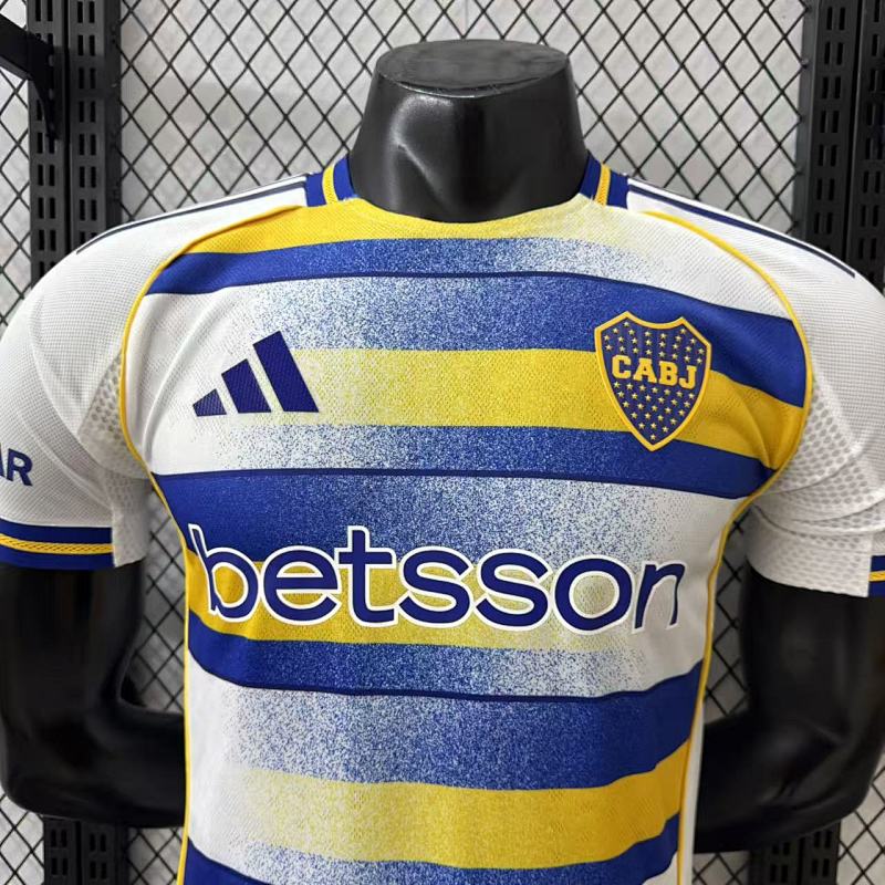 Boca Juniors Visitante Versión Jugador 2025/26 (Blanca) 3