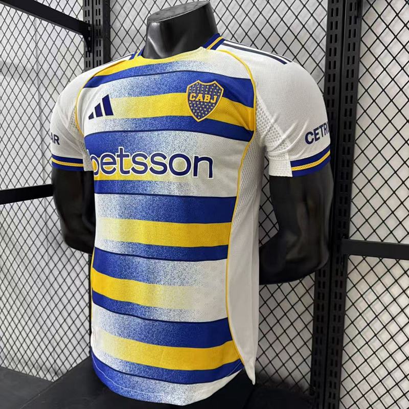Boca Juniors Visitante Versión Jugador 2025/26 (Blanca) 7