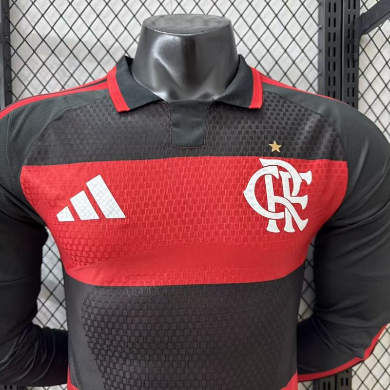Flamengo Local Versión Jugador 2026/27 (Roja, Manga Larga) 3