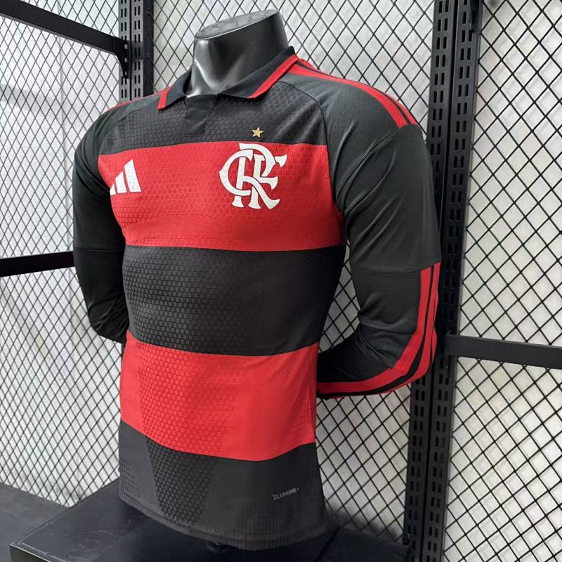Flamengo Local Versión Jugador 2026/27 (Roja, Manga Larga) 7