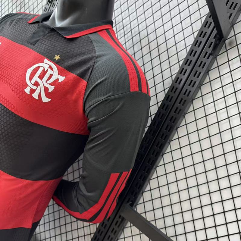 Flamengo Local Versión Jugador 2026/27 (Roja, Manga Larga) 9