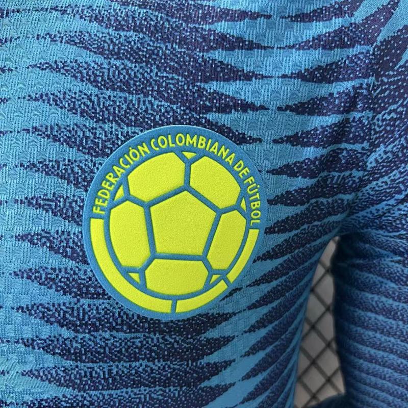 Colombia Visitante Versión Jugador 2026 (Azul, Manga Larga) 5