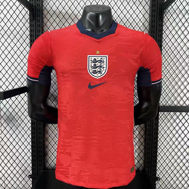 Inglaterra Visitante Versión Jugador 2026 (Roja)