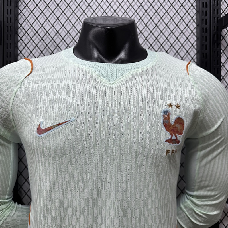Francia Visitante Versión Jugador 2026 (Blanca, Manga Larga) 3