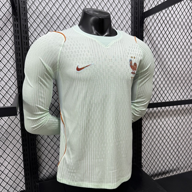 Francia Visitante Versión Jugador 2026 (Blanca, Manga Larga) 6