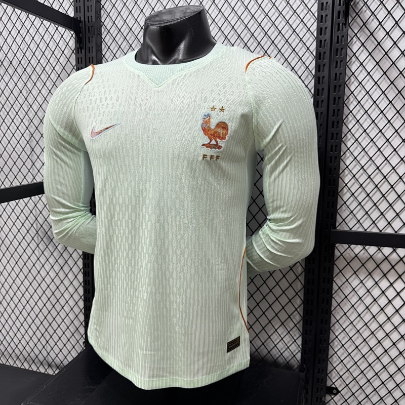 Francia Visitante Versión Jugador 2026 (Blanca, Manga Larga) 7