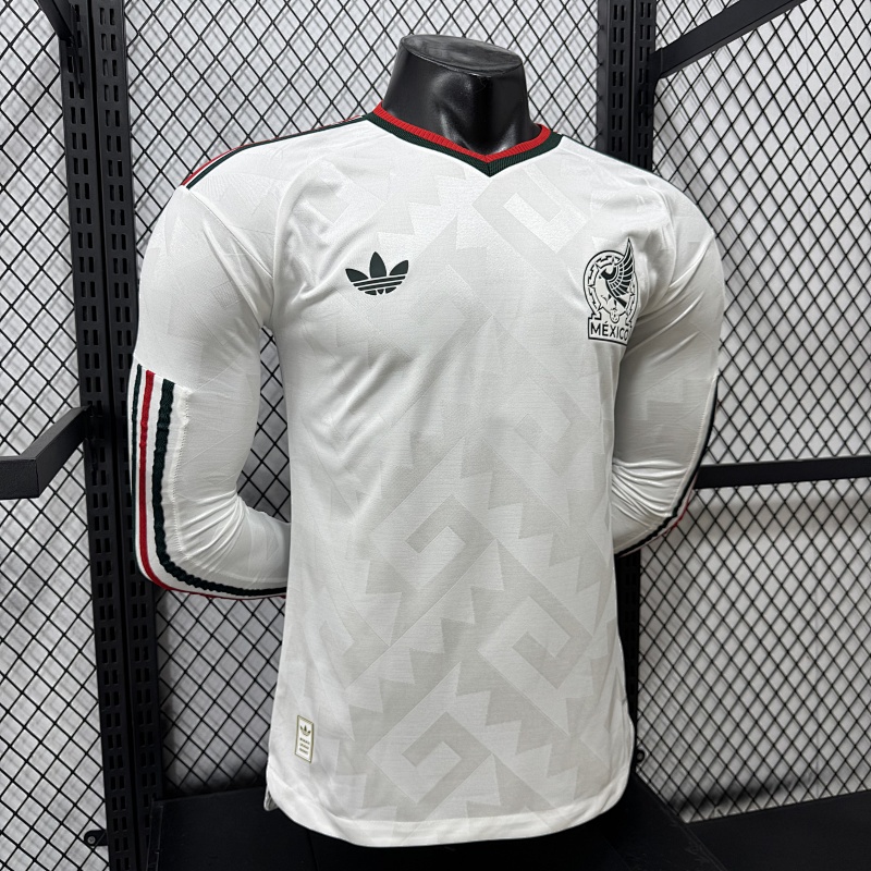 México Visitante Versión Jugador 2026 (Blanca, Manga Larga) 6