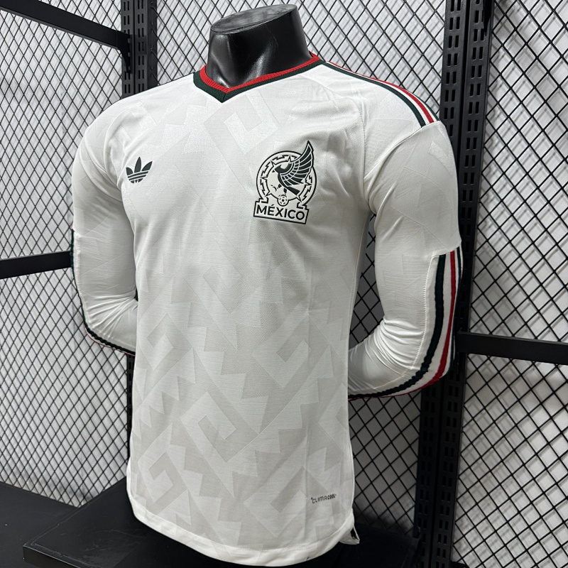 México Visitante Versión Jugador 2026 (Blanca, Manga Larga) 7