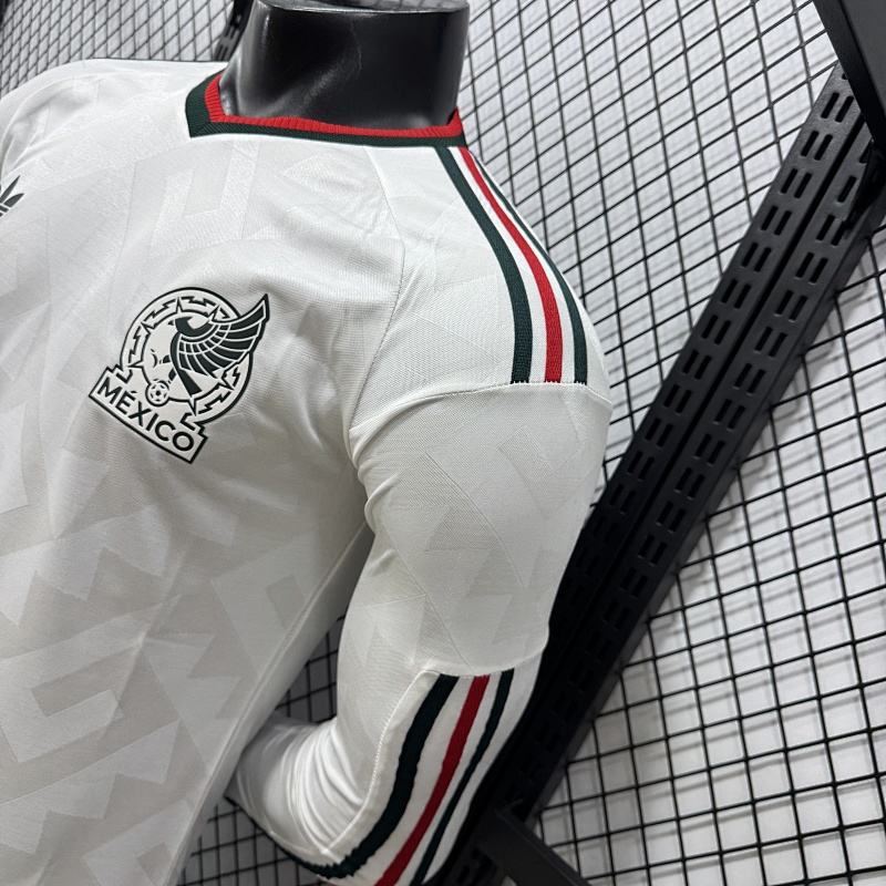 México Visitante Versión Jugador 2026 (Blanca, Manga Larga) 9