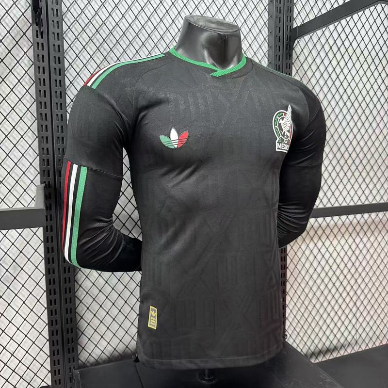 México Tercera Versión Jugador 2026 (Negra, Manga Larga) 6