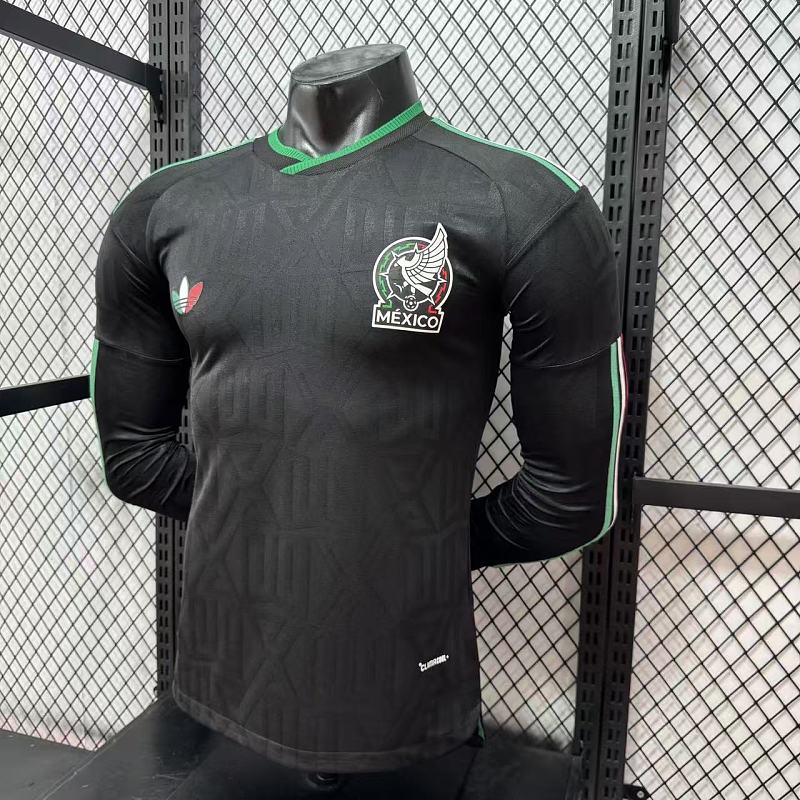 México Tercera Versión Jugador 2026 (Negra, Manga Larga) 7