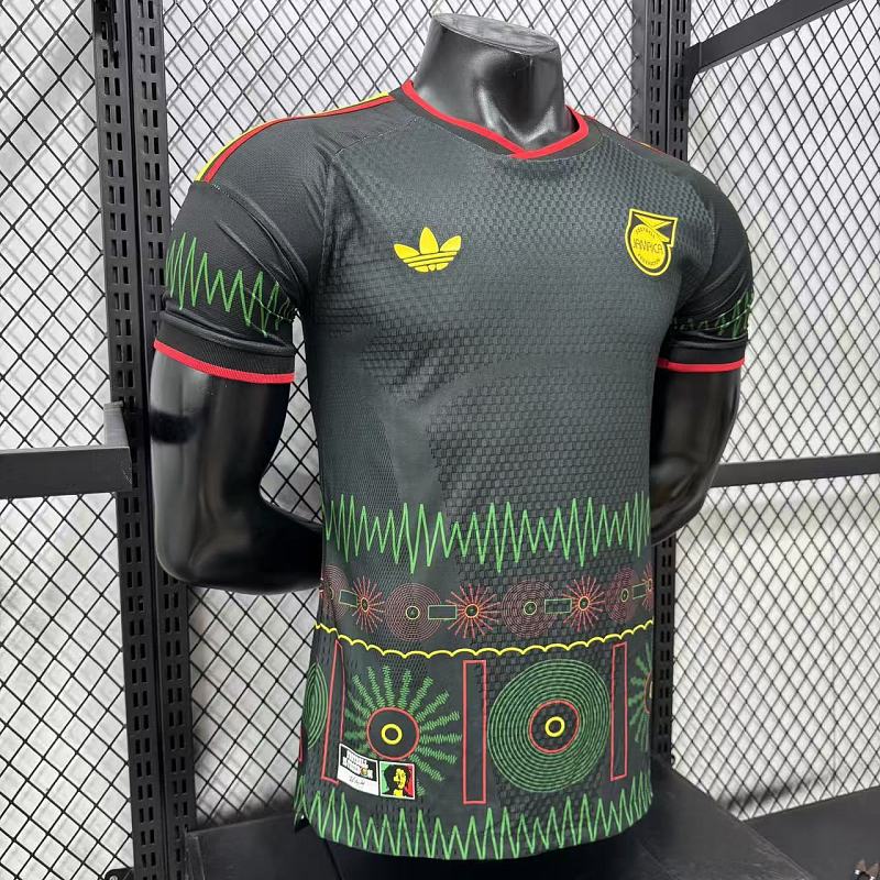 Jamaica Visitante Versión Jugador 2026 (Negra) 4