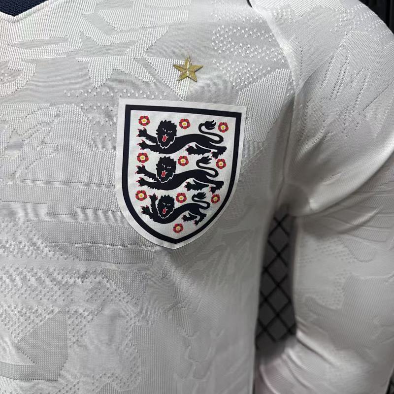 Inglaterra Local Versión Jugador 2026 (Blanca, Manga Larga) 5