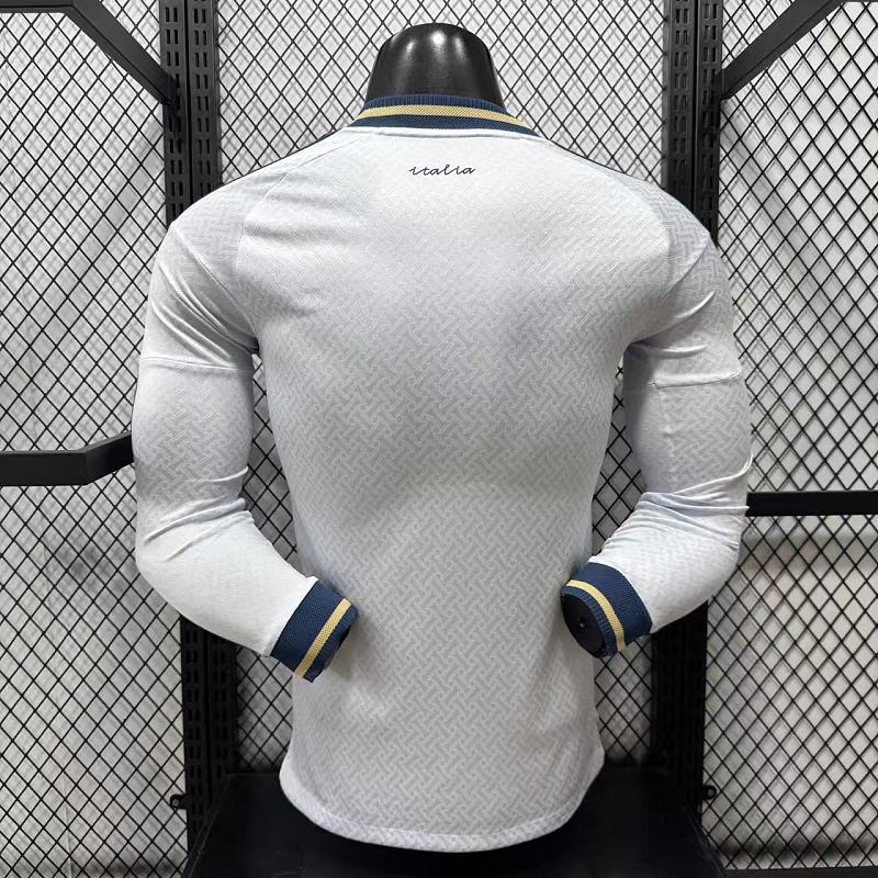 Italia Visitante Versión Jugador 2026 (Blanca, Manga Larga) 11