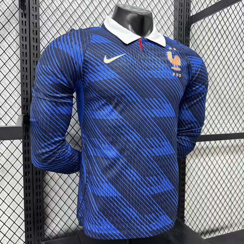Francia Local Versión Jugador 2026 (Azul, Manga Larga) 5