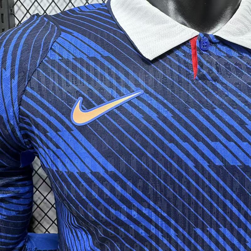 Francia Local Versión Jugador 2026 (Azul, Manga Larga) 7