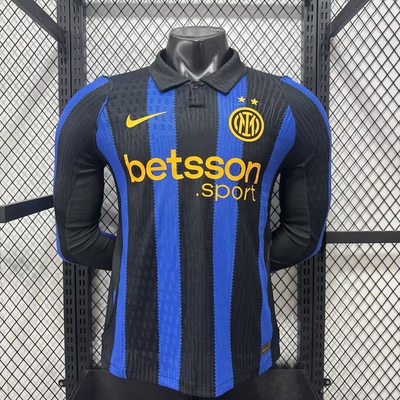 Inter Milan Local Versión Jugador 2026/27 (Azul, Manga Larga)