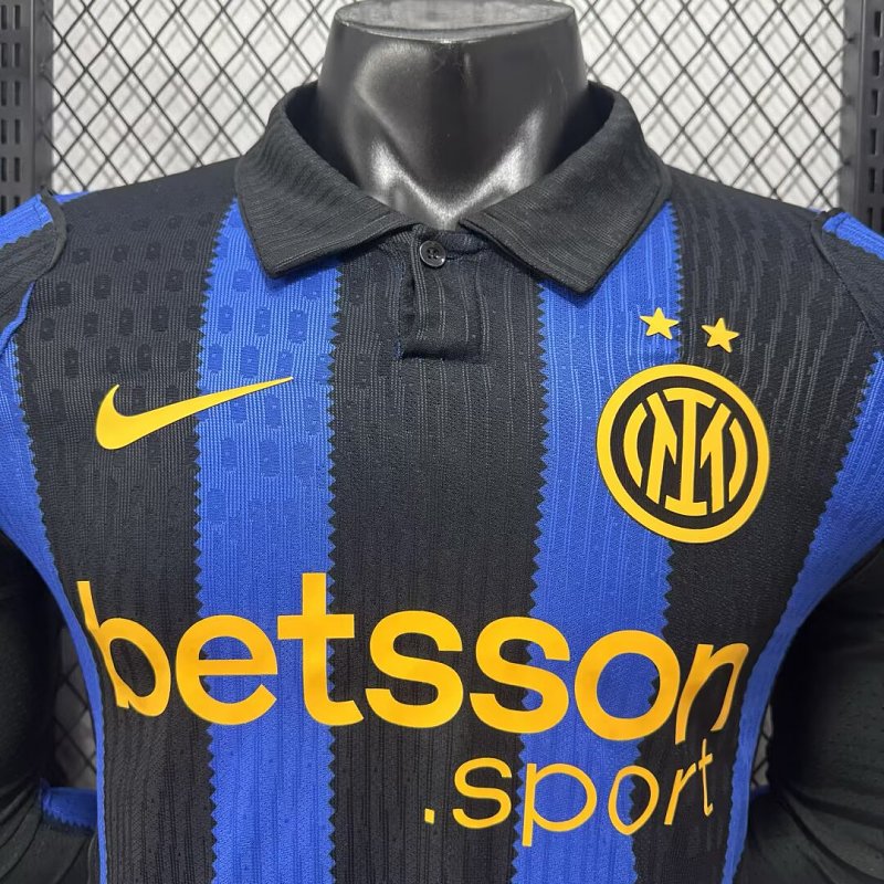 Inter Milan Local Versión Jugador 2026/27 (Azul, Manga Larga) 3