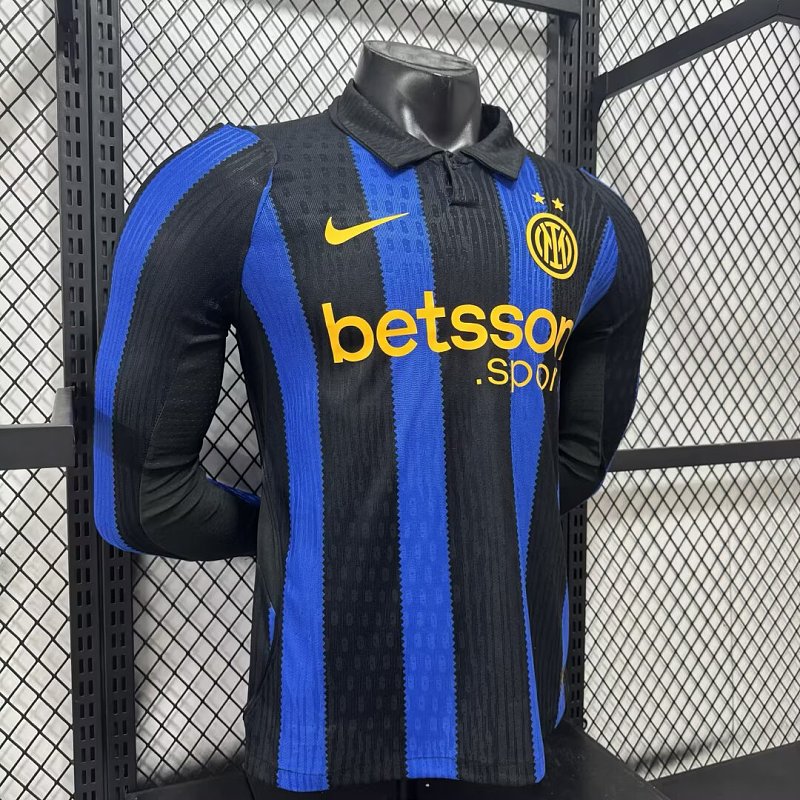 Inter Milan Local Versión Jugador 2026/27 (Azul, Manga Larga) 6