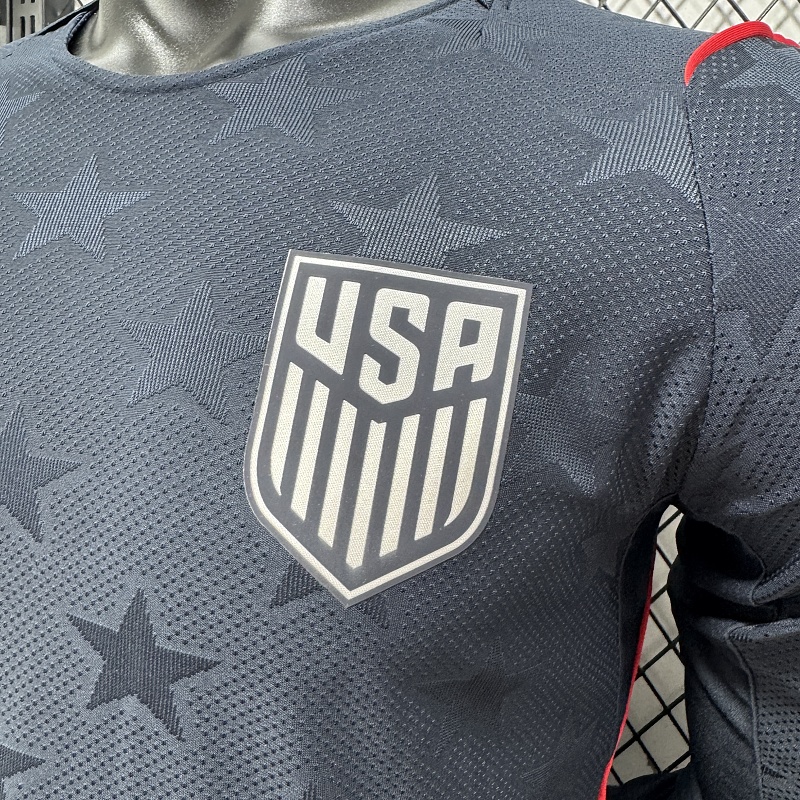 Estados Unidos Visitante Versión Jugador 2026 (Azul Marino, Manga Larga) 7