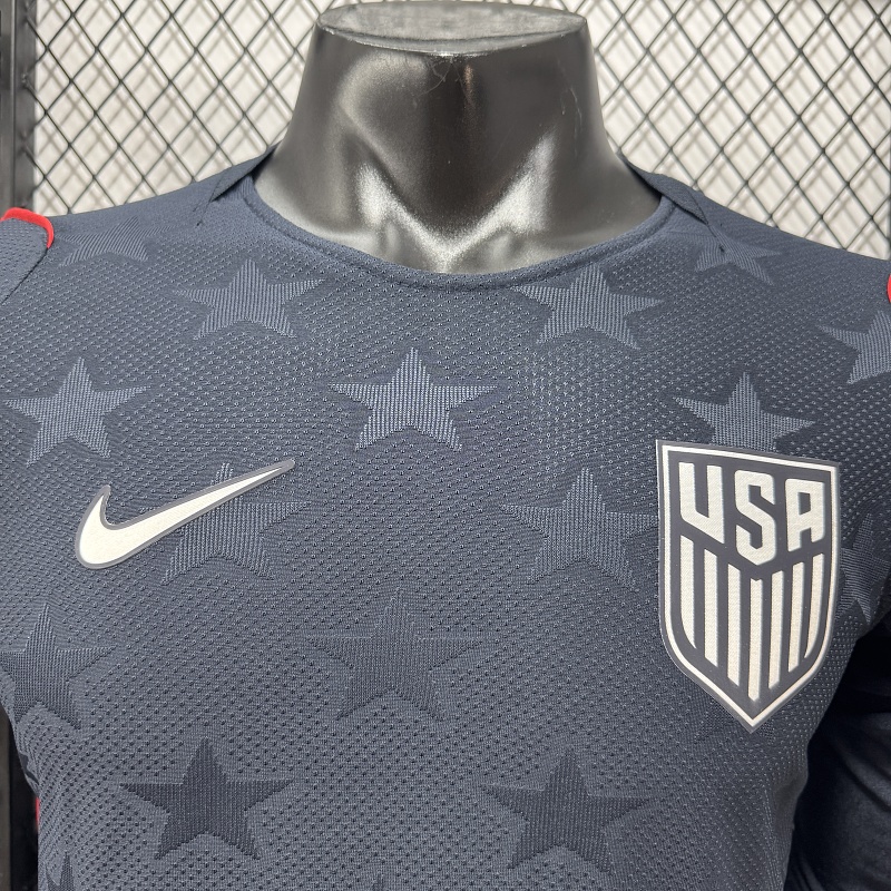 Estados Unidos Visitante Versión Jugador 2026 (Azul Marino, Manga Larga) 9