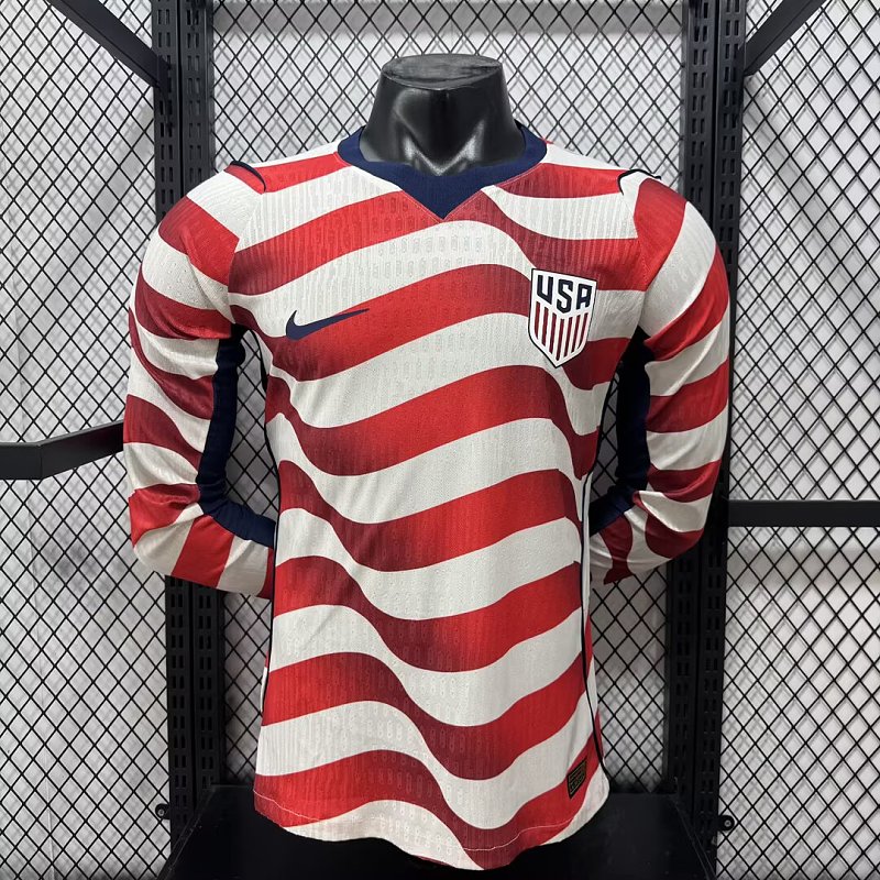 Estados Unidos Local Versión Jugador 2026 (Blanca, Manga Larga)