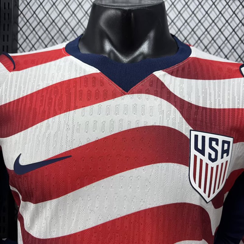 Estados Unidos Local Versión Jugador 2026 (Blanca, Manga Larga) 9