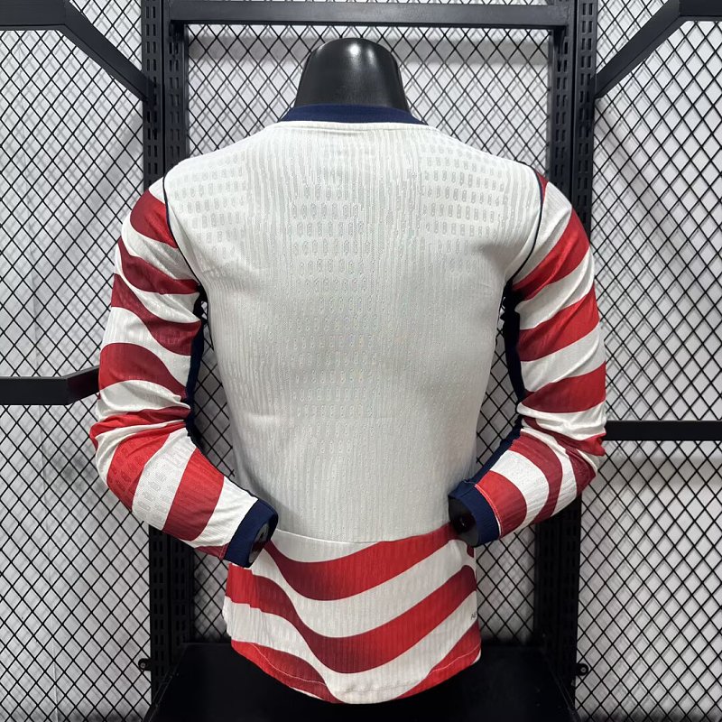 Estados Unidos Local Versión Jugador 2026 (Blanca, Manga Larga) 10