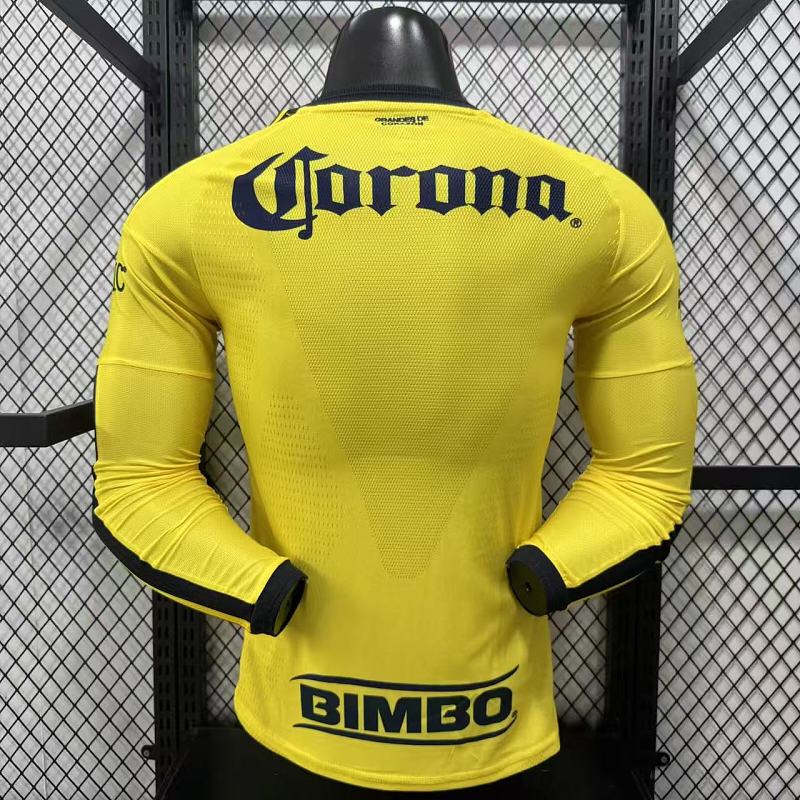 Club America Local Versión Jugador 2026/27 (Amarilla, Manga Larga) 2