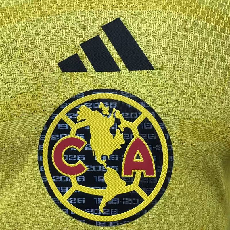 Club America Local Versión Jugador 2026/27 (Amarilla, Manga Larga) 4