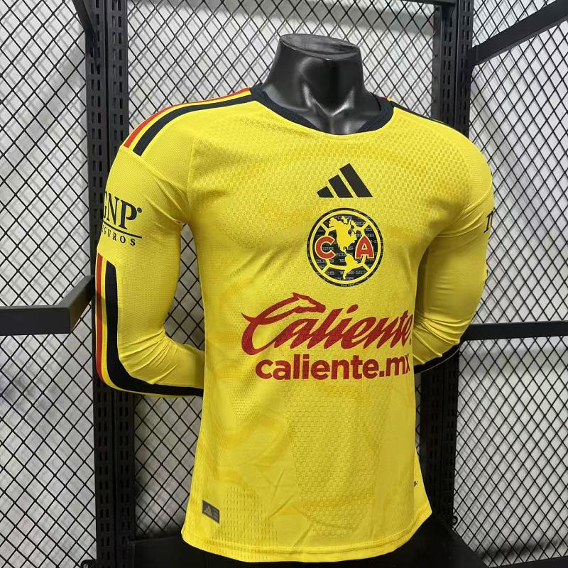 Club America Local Versión Jugador 2026/27 (Amarilla, Manga Larga) 5