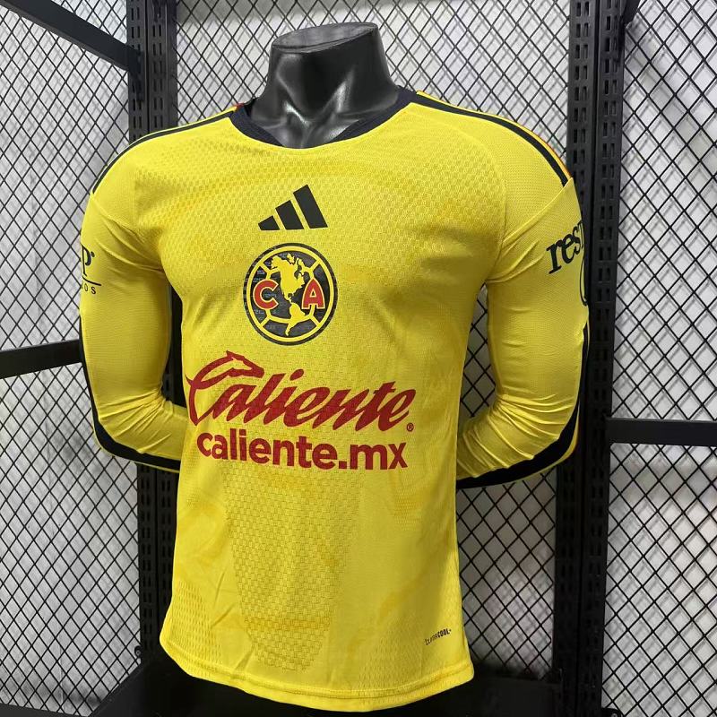Club America Local Versión Jugador 2026/27 (Amarilla, Manga Larga) 6