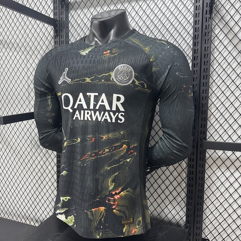 Paris Saint-Germain Cuarta Versión Jugador 2026/27 (Negra, Manga Larga) 5