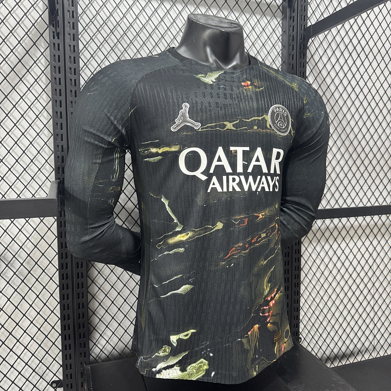 Paris Saint-Germain Cuarta Versión Jugador 2026/27 (Negra, Manga Larga) 6