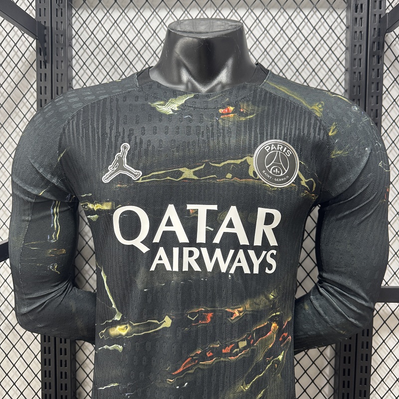 Paris Saint-Germain Cuarta Versión Jugador 2026/27 (Negra, Manga Larga) 9