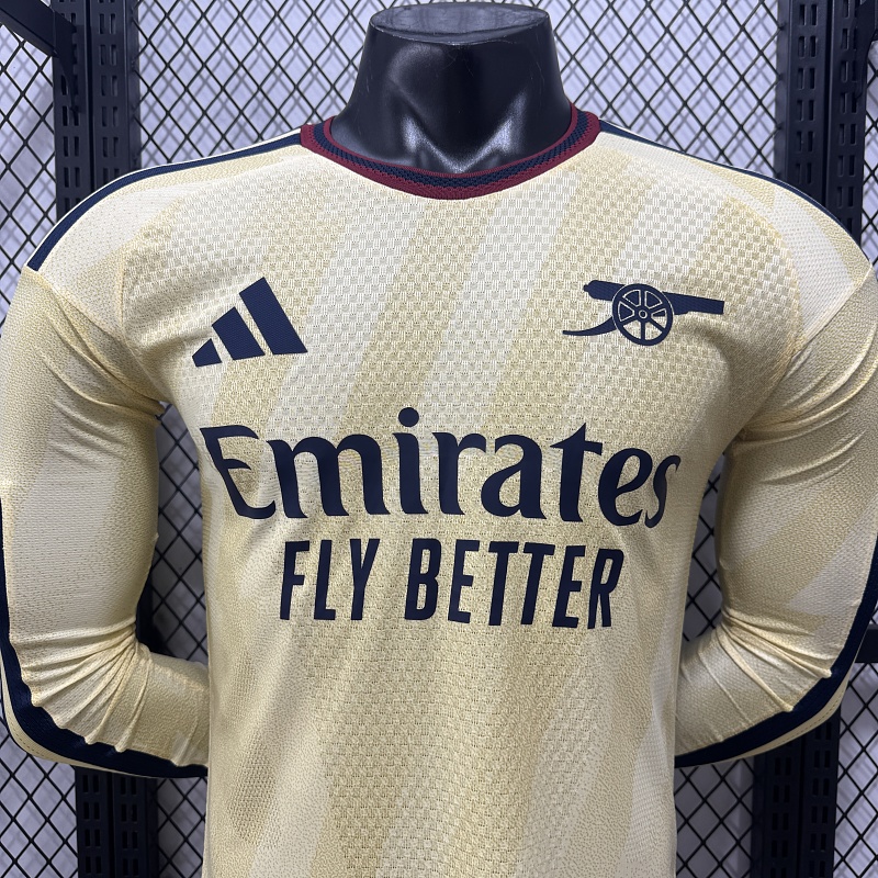Arsenal Tercera Versión Jugador 2026 (Beige, Manga Larga) 10
