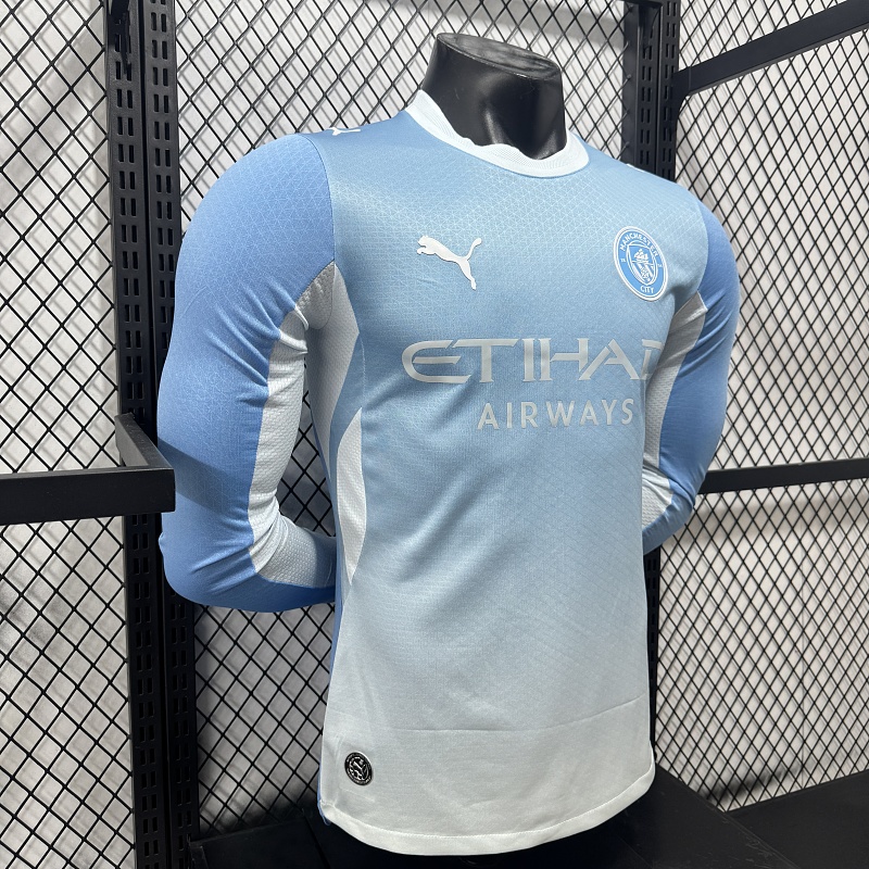 Manchester City Local Versión Jugador 2026/27 (Celeste, Manga Larga) 7