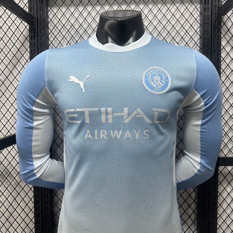 Manchester City Local Versión Jugador 2026/27 (Celeste, Manga Larga) 8