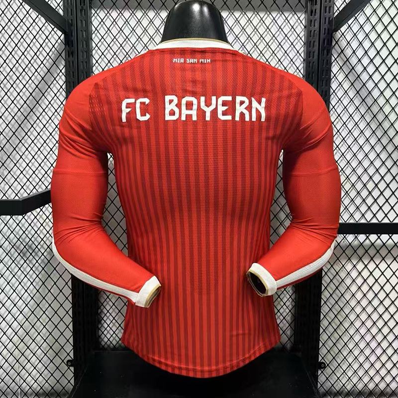 Bayern Munich Local Versión Jugador 2026/27 (Roja, Manga Larga) 2