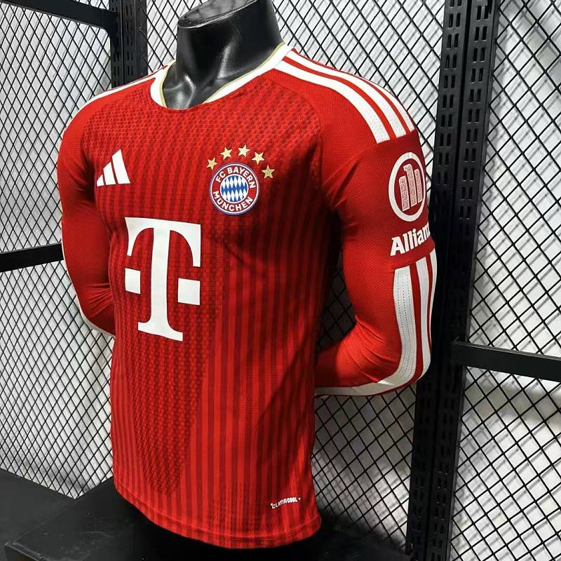 Bayern Munich Local Versión Jugador 2026/27 (Roja, Manga Larga) 7
