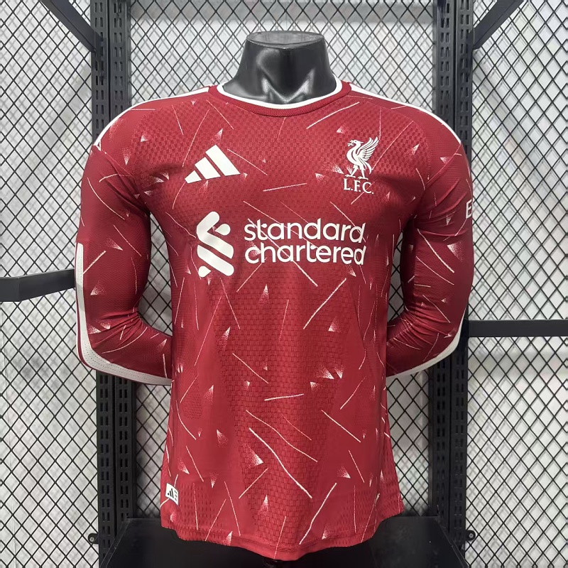 Liverpool Local Versión Jugador 2026/27 (Roja, Manga Larga)