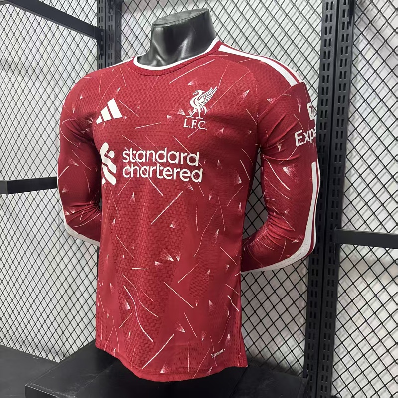 Liverpool Local Versión Jugador 2026/27 (Roja, Manga Larga) 6
