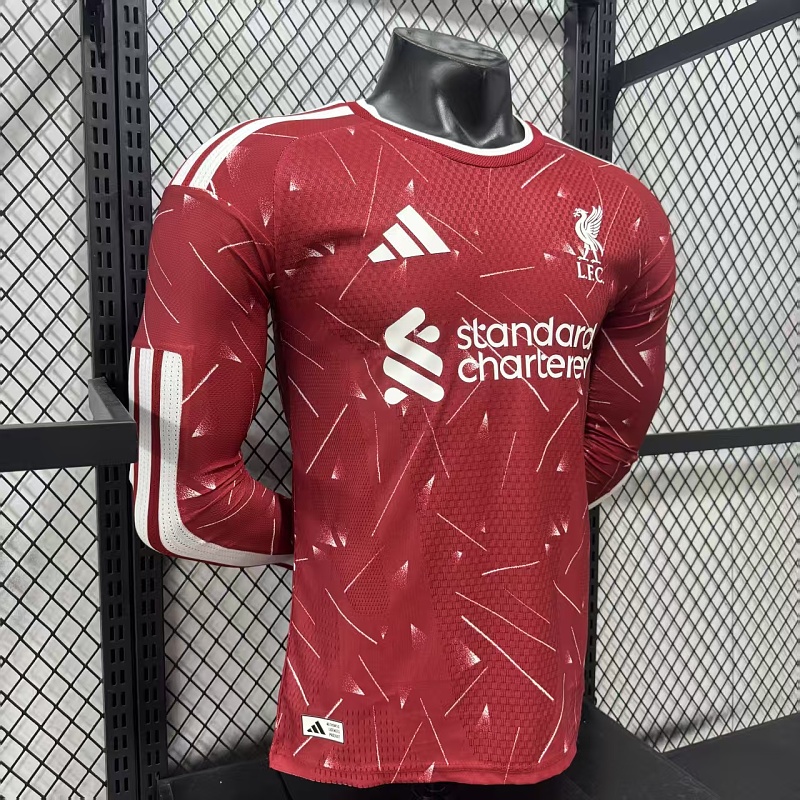 Liverpool Local Versión Jugador 2026/27 (Roja, Manga Larga) 7