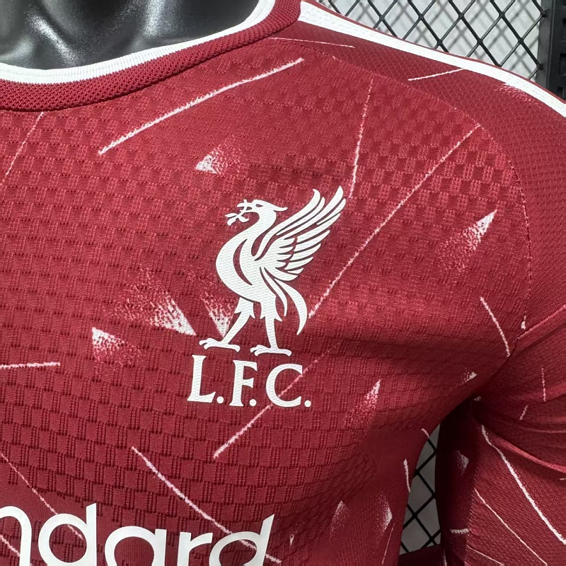 Liverpool Local Versión Jugador 2026/27 (Roja, Manga Larga) 8