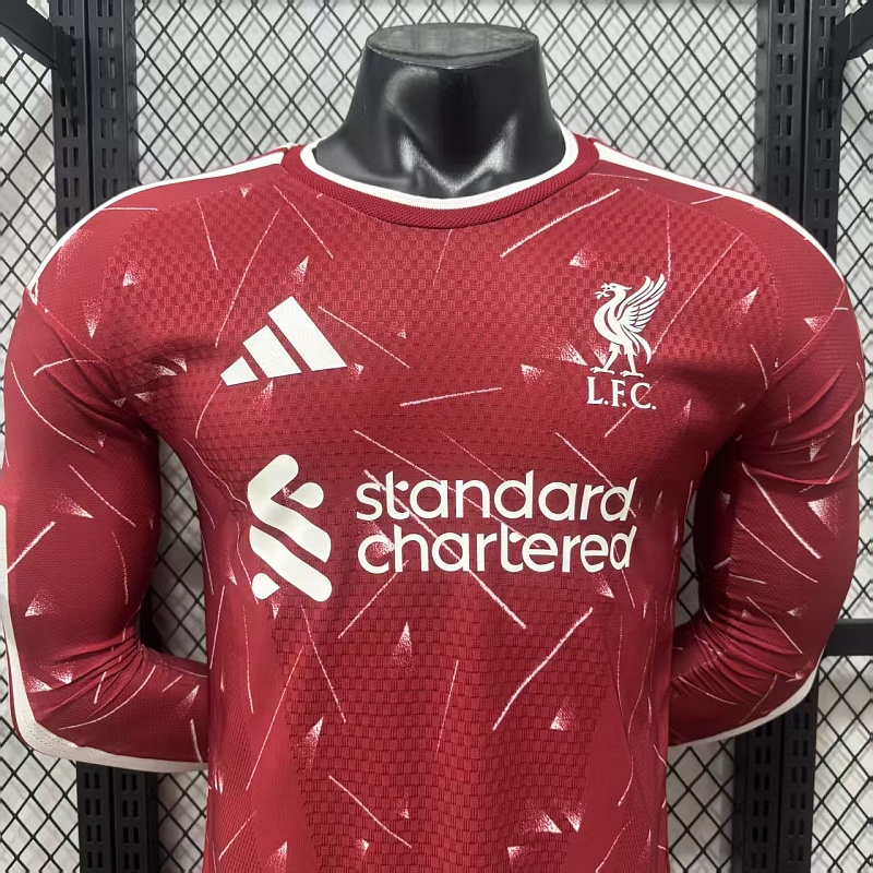 Liverpool Local Versión Jugador 2026/27 (Roja, Manga Larga) 10