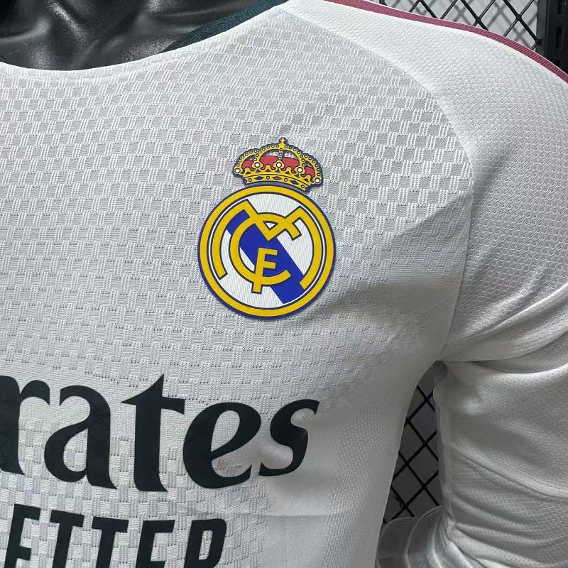 Real Madrid Local Versión Jugador 2026/27 (Blanca, Manga Larga) 5