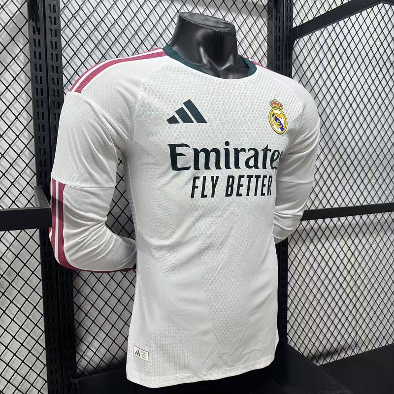 Real Madrid Local Versión Jugador 2026/27 (Blanca, Manga Larga) 6