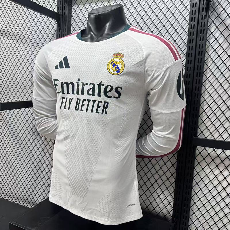 Real Madrid Local Versión Jugador 2026/27 (Blanca, Manga Larga) 7