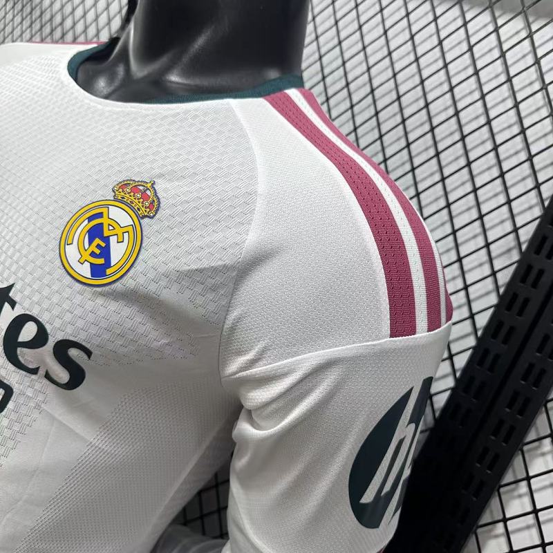 Real Madrid Local Versión Jugador 2026/27 (Blanca, Manga Larga) 9
