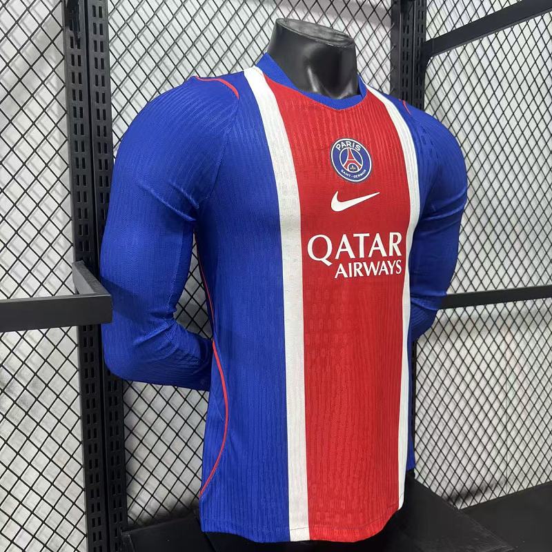 Paris Saint-Germain Local Versión Jugador 2026/27 (Azul, Manga Larga) 4